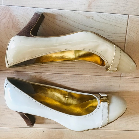 Beige Ralph Lauren patent leather heels - Picture 10 of 12